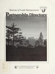 Partnership directory by United States. Bureau of Land Management