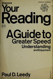 Cover of: Reading improvement for adults.