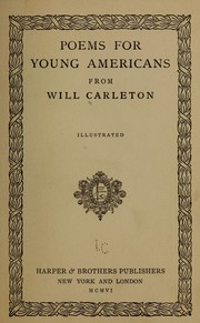 Cover of: Poems for young Americans from Will Carleton ...