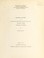 Cover of: Statistical supplement to Agricultural Experiment Station circular 370