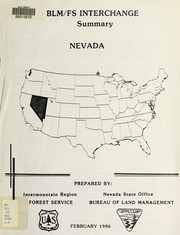 Cover of: BLM/FS interchange: summary : Nevada