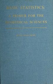 Cover of: Basic statistics by Olive Jean Dunn