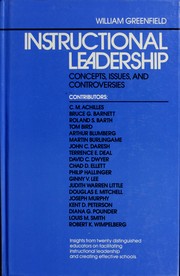Cover of: Instructional Leadership: Concepts, Issues, and Controversies