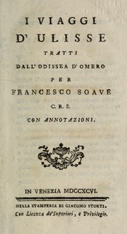 Cover of: I viaggi d'Ulisse tratti dall'Odissea d'Omero