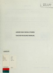 Cover of: Junior high social studies: teacher resource manual