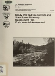 Sandy wild and scenic river and state scenic waterway management plan by Robert Ratcliffe