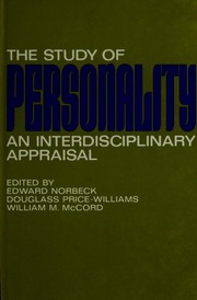 Cover of: The Study of personality: an interdisciplinary appraisal