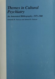 Cover of: Themes in cultural psychiatry, an annotated bibliography, 1975-1980