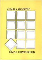 Cover of: Simple composition by Charles Wuorinen