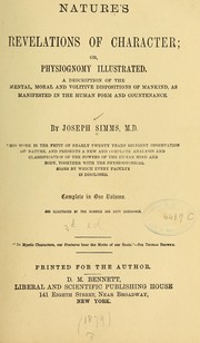 Cover of: Nature's revelations of character by Joseph Simms