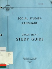 Cover of: Social studies-language: grade eight study guide