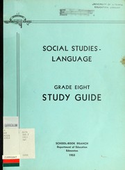 Cover of: Social studies-language: grade eight study guide