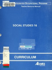 Cover of: Social studies 16: teacher resource manual