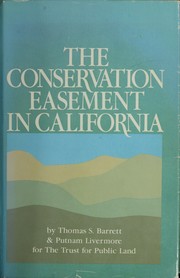 Cover of: The conservation easement in California