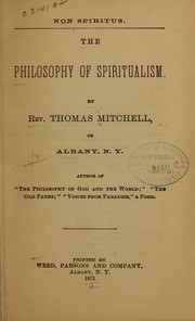 Non spiritus by Mitchell, Thomas Rev