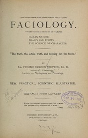 Cover of: Faciology ... by La Vergne Belden Stevens