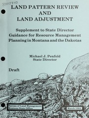 Cover of: Land pattern review and land adjustment by Michael J. Penfold, Michael J. Penfold