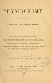Cover of: Physiognomy by Mary Olmstead Stanton