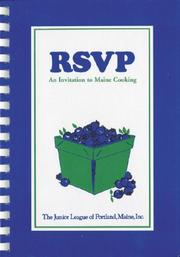 Cover of: RSVP: An Invitation to Maine Cooking from the Junior League of Portland, Maine, Inc.