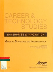 Cover of: Enterprise & innovation | Alberta. Curriculum Standards Branch