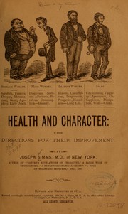 Cover of: Health and character by Joseph Simms