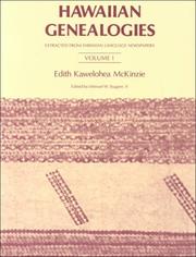 Hawaiian Genealogies by Edith Kawelohea McKinzie