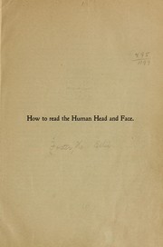 Cover of: How to read the human head and face