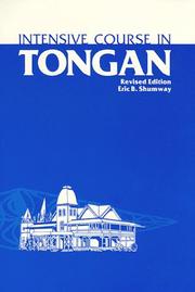 Cover of: Intensive course in Tongan by Eric B. Shumway