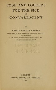 Cover of: Food and cookery for the sick and convalescent