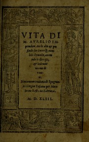 Cover of: Vita di M. Avrelio Imperadore by Guevara, Antonio de Bp.