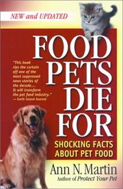 Cover of: Food Pets Die For by Ann N. Martin, Ann N. Martin