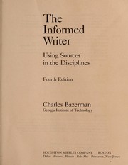 Cover of: The informed writer by Charles Bazerman