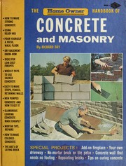 Cover of: The home owner handbook of concrete and masonry. by Day, Richard