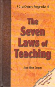 Cover of: A 21st Century Perspective of The Seven Laws of Teaching