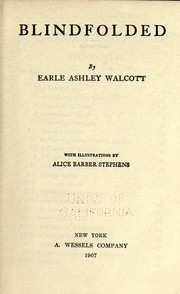 Cover of: Blindfolded by Walcott, Earle Ashley