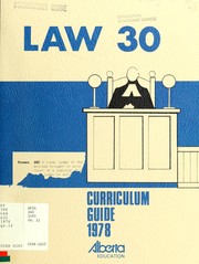 Cover of: Law 30: secondary school curriculum guide