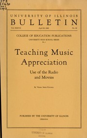 Cover of: Teaching music appreciation by Velma Irene Kitchell