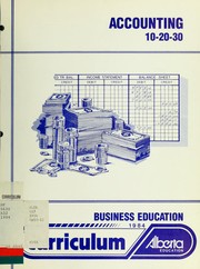 Cover of: Accounting 10-20-30 by Alberta. Curriculum Branch