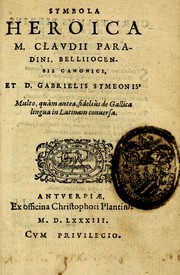 Cover of: Symbola heroica