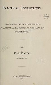 Cover of: Practical psychology | Thomas Johnson Eady