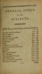 Cover of: The Universalist's hymn book: containing I. Original hymns ... by Elhanan Winchester ; II. An appendix, consisting of a small but Choice collection of hymns, from several authors