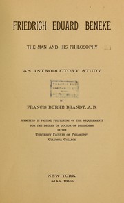 Cover of: Friedrich Eduard Beneke