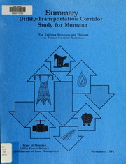 Utility-transportation corridor study for Montana by Ray Breuninger