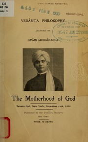 Cover of: Vedânta philosophy; lecture by Swâmi Anhedânanda by Abhedananda Swami