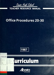 Cover of: Office procedures 20-30 teacher's manual