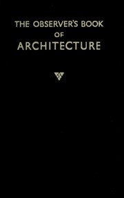 Cover of: The observer's book of British architecture