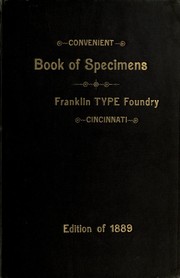 Cover of: Convenient book of specimens. by Allison & Smith, type-founders, Cincinnati.