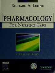 Cover of: Pharmacology for nursing care