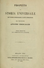 Prospetto di storia universale con tavole cronologiche e carte geografiche by Antonio Odescalchi