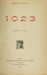 Cover of: 1023 [I.e. Mil vinte e tres]: episódio em verso